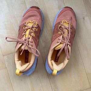 Hoka hiking shoe with Vibram soles